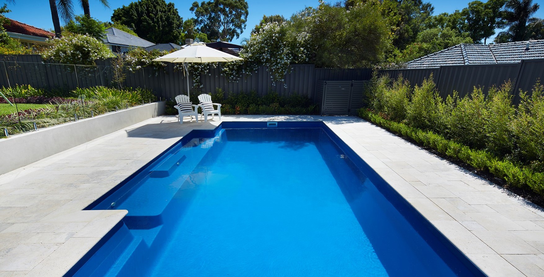 Royal Ocean fibreglass pool interior colour